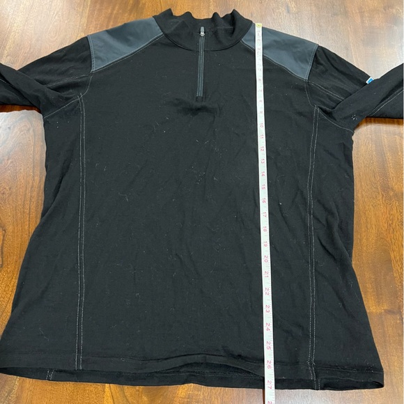 Kuhl Stellr 1/4 Zip Sweater 100% Merino Wool Size Large - Picture 9 of 9